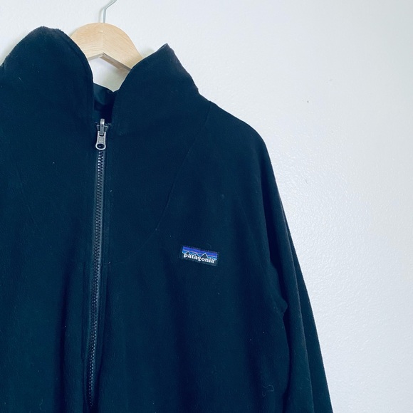 Patagonia Black Jacket Doble Sided With Zip Pockets - Picture 2 of 16